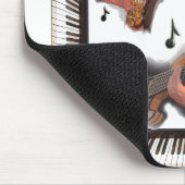 Saxophon Guitar Trombone Piano Design Mousepad (Ecke)