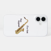 Saxophon-Handyhülle iPhone 16 Hülle (Rückseite (Horizontal))