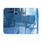 Saxophon Ice Sculpture, Quebec, Kanada Magnet (Horizontal)