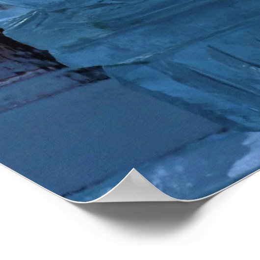 Saxophon Ice Sculpture, Quebec, Kanada Poster (Ecke)