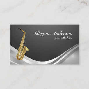 Saxophon Instrument Business Card Visitenkarte