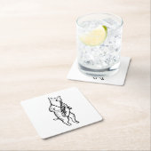 Saxophon Instrument Music Jazz Cat Mouse Pad Rechteckiger Pappuntersetzer (Vor Ort)