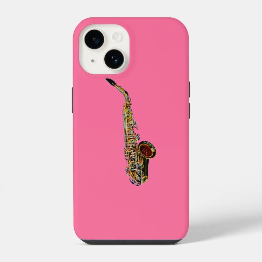 Saxophon iPhone Hülle (Rückseite)
