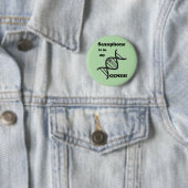 Saxophon ist in meinen Genen Button (Beispiel)