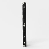 Saxophon Jazz Schwarz-Weiß-Muster Case-Mate iPhone Hülle (Hinten/Links)