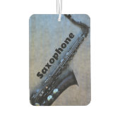 Saxophon Jazzy Saxy Blues individuell anpassbar Autolufterfrischer (Rückseite)