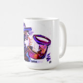 Saxophon Kaffeetasse (VorderseiteRechts)