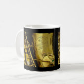 Saxophon Kaffeetasse (Vorderseite Links)