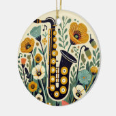 Saxophon Keramik Ornament (Links)