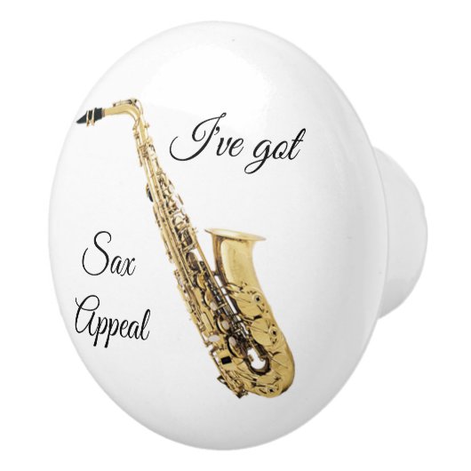 Saxophon Keramik Pull Keramikknauf (Rechts)