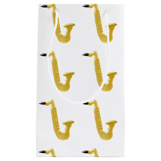 Saxophon Kleine Geschenktüte (Vorderseite)