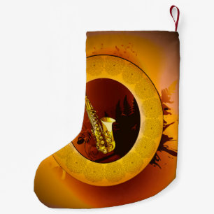 Saxophon Kleiner Weihnachtsstrumpf