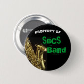 Saxophon-Knopf für Band Button (Vorne & Hinten)