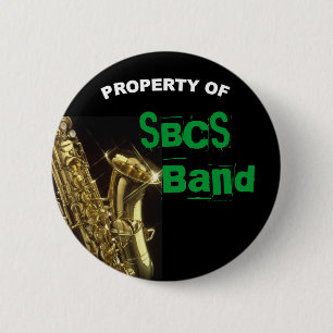 Saxophon-Knopf für Band Button