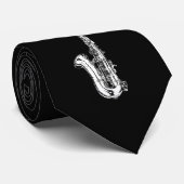 Saxophon Krawatte (Gerollt)