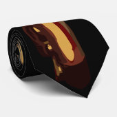 Saxophon Krawatte (Gerollt)