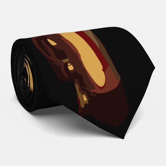 Saxophon Krawatte (Gerollt)