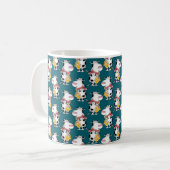 Saxophon-Kuh Kaffeetasse (Vorderseite Links)