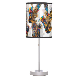 Saxophon Lamp Farbenfrohe Kunst Saxophon Juleez