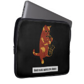 Saxophon Laptopschutzhülle (Vorne Rechts)