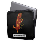 Saxophon Laptopschutzhülle (Vorderseite Links)