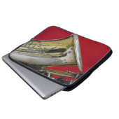 Saxophon Laptopschutzhülle (Vorne Knopf)