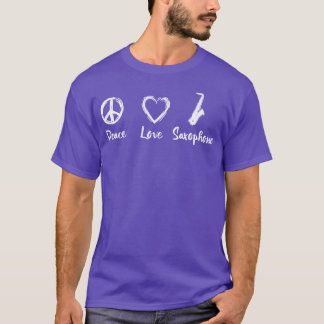 Saxophon Liebe lustig T-Shirt