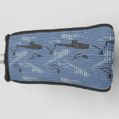 Saxophon Lines Golf Headcover (Vorderseite)