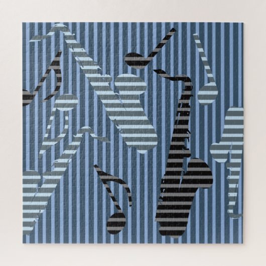 Saxophon Lines Puzzle (Vertikal)