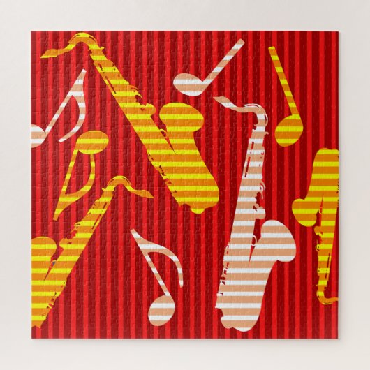 Saxophon Lines Puzzle (Vertikal)