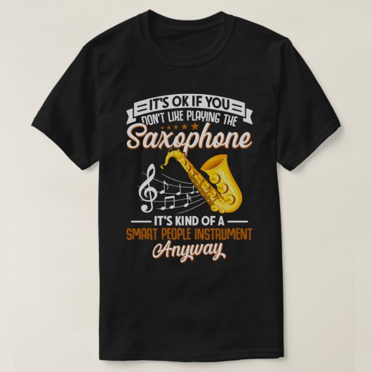 Saxophon Lover Saxophone Musiker Musical T-Shirt (Design vorne)