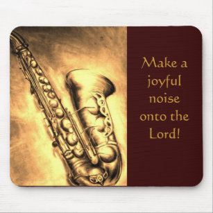 Saxophon machen frohen Geräusche auf den Lord! Mousepad
