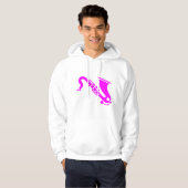 Saxophon - Magenta Hoodie (Vorne ganz)