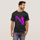 Saxophon - Magenta T-Shirt (Vorne ganz)