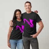 Saxophon - Magenta T-Shirt (Unisex)
