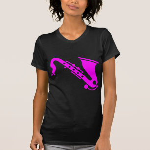 Saxophon - Magenta T-Shirt