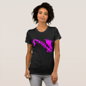 Saxophon - Magenta T-Shirt (Vorne ganz)