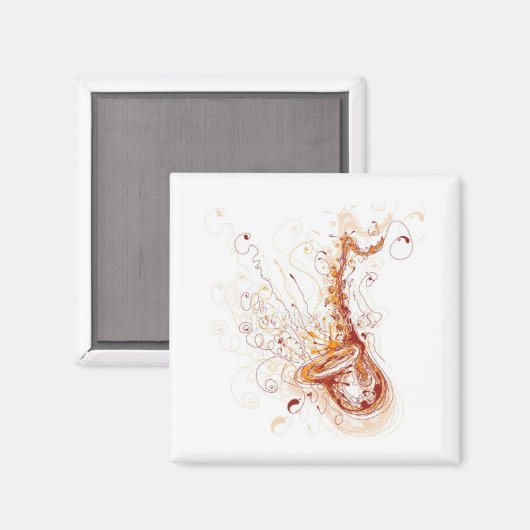 Saxophon Magnet (Vorderseite/Rückseite)