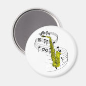 Saxophon Magnet (Vorderseite/Rückseite)