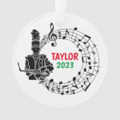 Saxophon Marching Band Weihnachtsschmuck Ornament (Vorderseite)