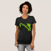 Saxophon - Martian Green T-Shirt (Vorne ganz)