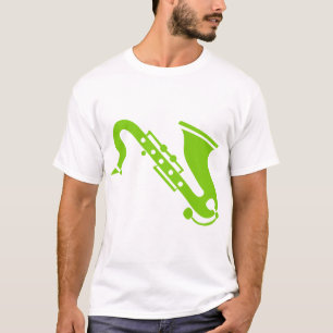 Saxophon - Martian Grün T-Shirt