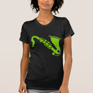 Saxophon - Martian Grün T-Shirt