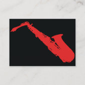 Saxophon - mollig visitenkarte (Rückseite)