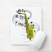 Saxophon Mousepad (Mit Mouse)