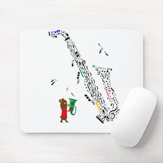 Saxophon Mousepad (Mit Mouse)