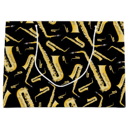 Saxophon Musician Band Lehrer Große Geschenktasche Große Geschenktüte