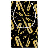 Saxophon Musician Band Lehrer Kleine Geschenktasch Geschenktüte (Rückseite)