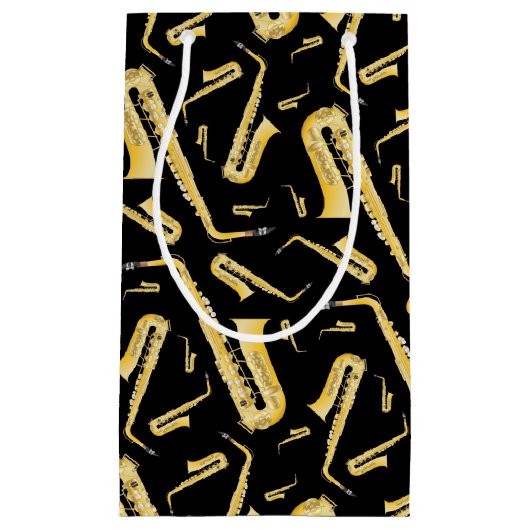 Saxophon Musician Band Lehrer Kleine Geschenktasch Geschenktüte (Vorderseite)