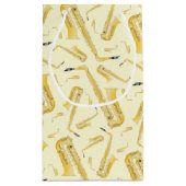 Saxophon Musician Band Teacher Kleine Geschenktüte (Rückseite)